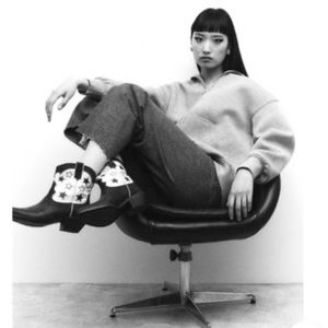 ZARA Cowboy Anke Boots Size 39/8